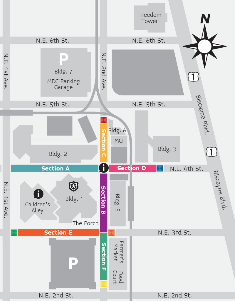 mdc wolfson campus map Directions Parking Miami Book Fair mdc wolfson campus map